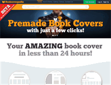 Tablet Screenshot of bookcoverpedia.com